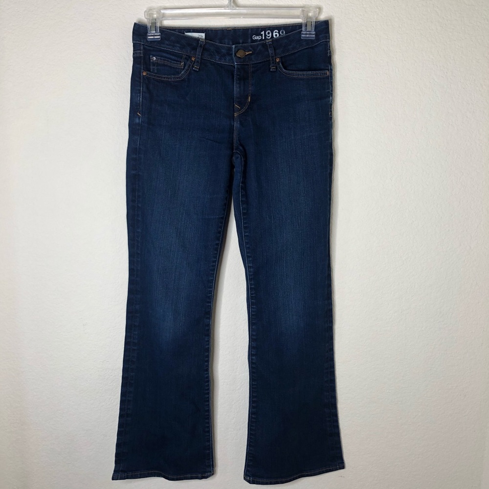Gap High Rise Dark Wash boot cut jeans